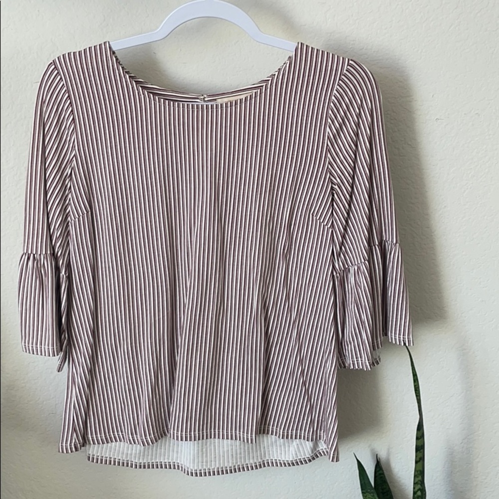 Red striped blouse